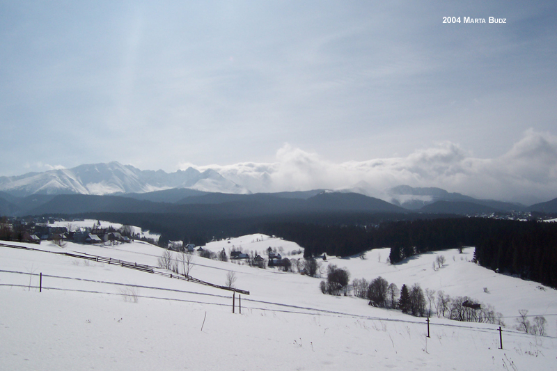 Murzasichle Panorama Zima