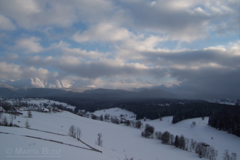 Murzasichle Panorama Zima